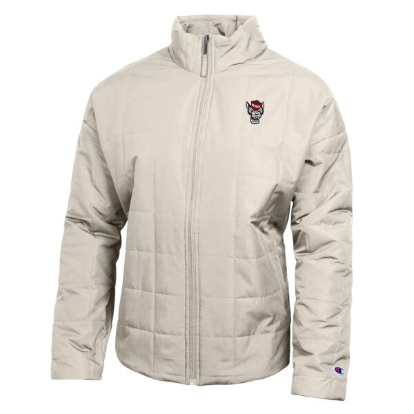 Ivory Ladies Full Zip Puffer Jacket